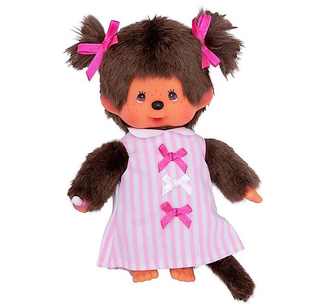 Monchhichi Plüschfigur Mädchen im Schleifen-Kleid 20 cm Monchhichi Puppe Fa günstig online kaufen