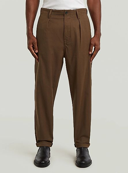 G-STAR Chinohose "Pleated Chino Relaxed Tapered" günstig online kaufen