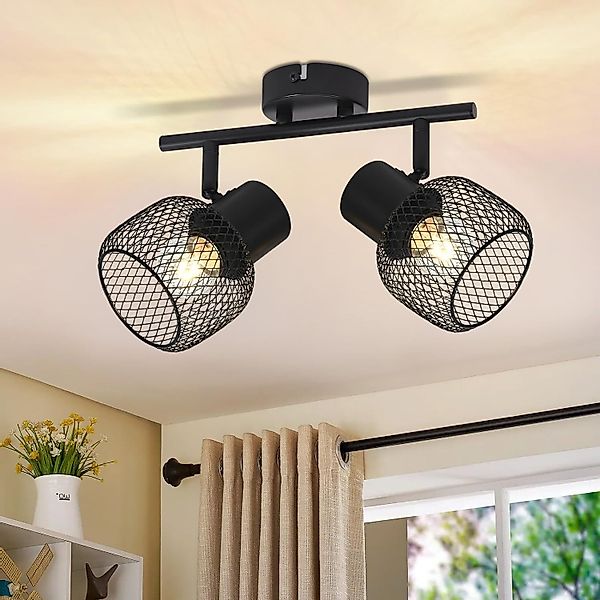 Nettlife Deckenstrahler 1/2/3/4 Flammig Schwarz Strahler, günstig online kaufen