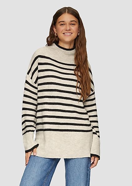 QS Longpullover Strickpullover Weicher Oversized Strickpullover günstig online kaufen