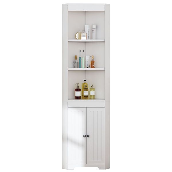 MODFU Hochschrank Badezimmer-Hochschrank (Badezimmer-Hochschrank Dreieckig, günstig online kaufen