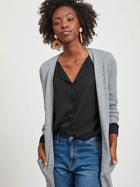 Vila Longstrickjacke VIRIL LONG L/S KNIT günstig online kaufen