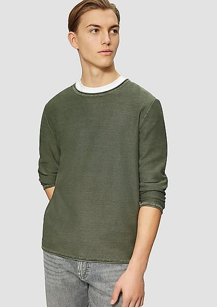 QS Longpullover Strickpullover Gewaschener Strickpullover günstig online kaufen