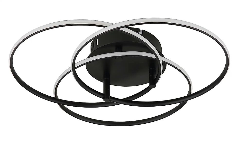 Globo Lighting Deckenleuchte   ¦ schwarz ¦ Maße (cm): B: 45,6 H: 9,4  Ø: 45 günstig online kaufen