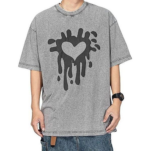 YRIIOMO Kurzarmshirt Herren T Shirt aus hochwertigem, weichem Material mit günstig online kaufen