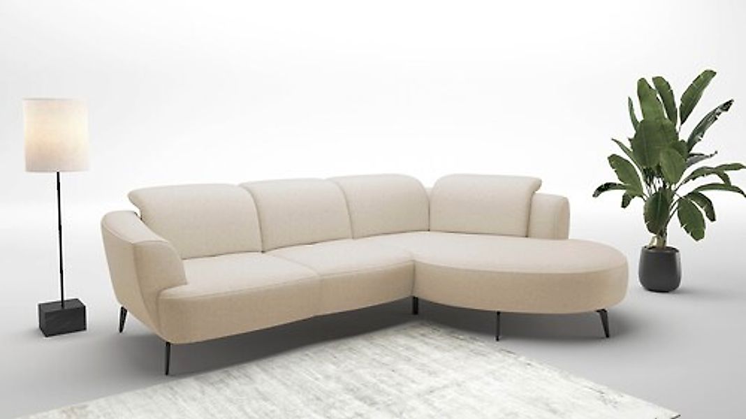 sit&more Ecksofa »Zoe«, ink.Sitztiefenverstellung, wahlweise mit Kopfteilve günstig online kaufen