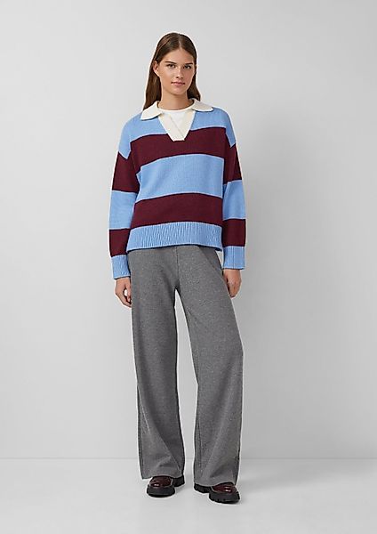 s.Oliver Chinos Hose Strickhose mit Wide günstig online kaufen