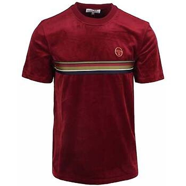 Sergio Tacchini  T-Shirts & Poloshirts Ayme Velour T-Shirt Rhubarb/Gold günstig online kaufen
