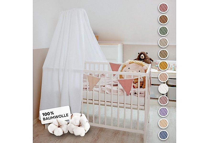 lilimaus Betthimmel Handgefertigter Musselin Betthimmel aus 100% Baumwolle günstig online kaufen