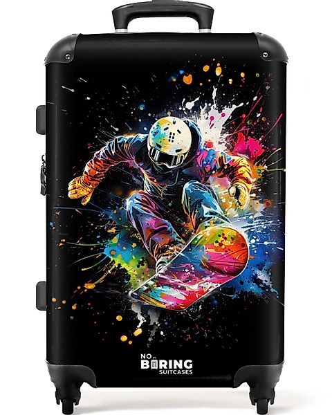 NoBoringSuitcases.com© Hartschalen-Trolley Snowboarder mit Graffiti 67 günstig online kaufen