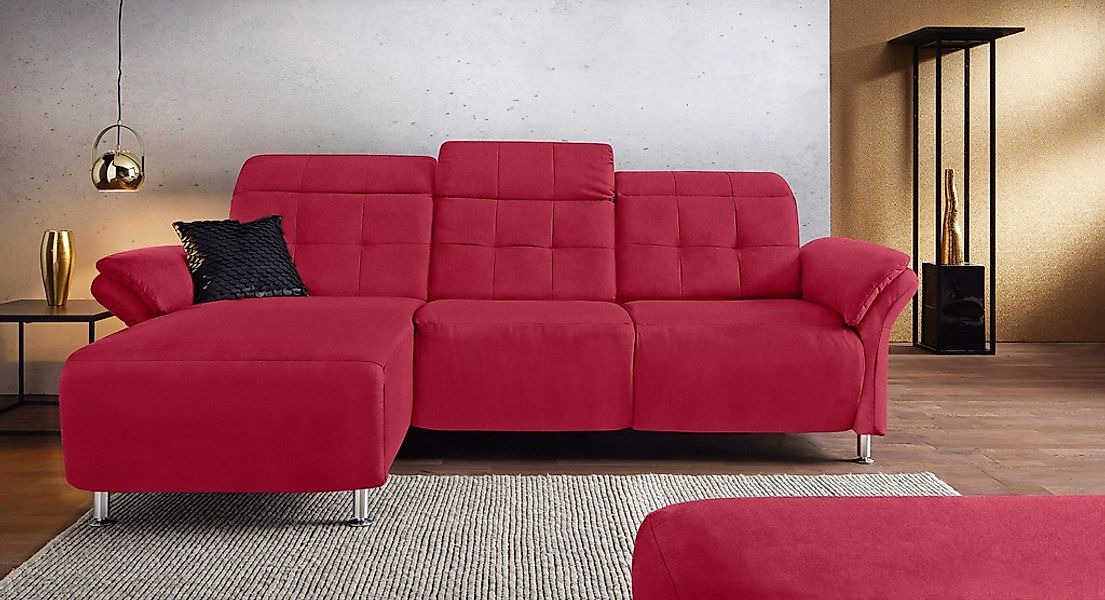 Home affaire Ecksofa "Manhattan L-Form" 2 Sitze mit elektrischer Relaxfunkt günstig online kaufen