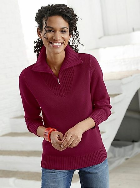 Sieh an! Strickpullover Troyer . günstig online kaufen