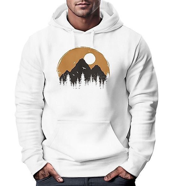 Neverless Hoodie Hoodie Herren Outdoor Print günstig online kaufen