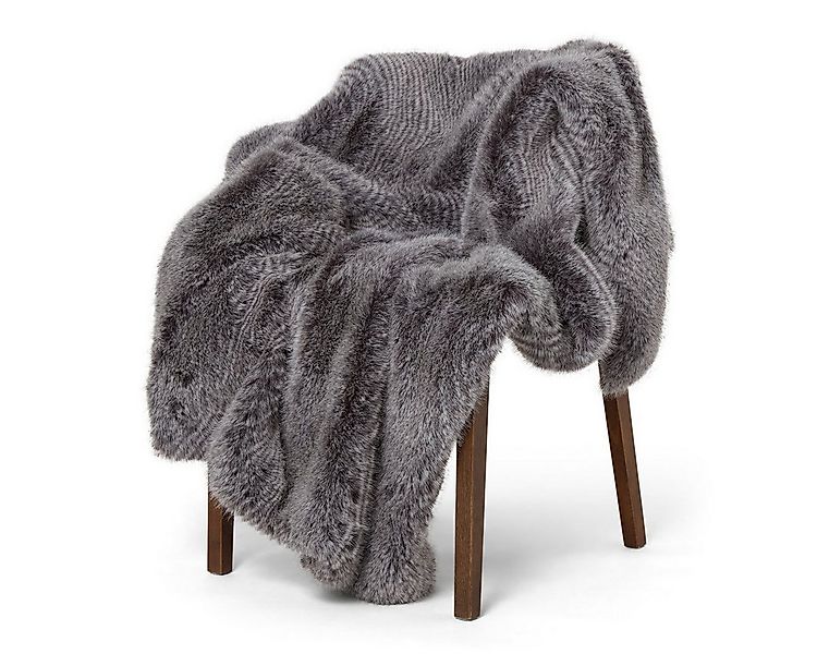 Plaid Trendige luxuriöse Kuscheldecke Felloptik 140x220 cm, Skinnwille Home günstig online kaufen