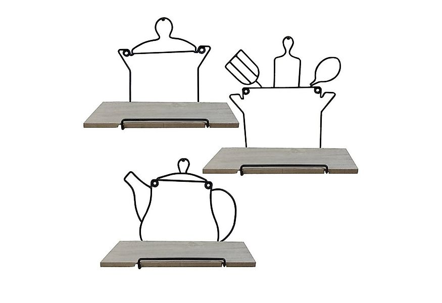 HTI-Living Wandregal Wandboard Viola 3er-Set, 3-tlg. günstig online kaufen