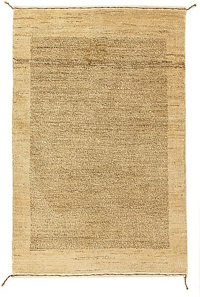 morgenland Wollteppich »Gabbeh - Indus - 92 x 60 cm - hellbraun«, rechtecki günstig online kaufen