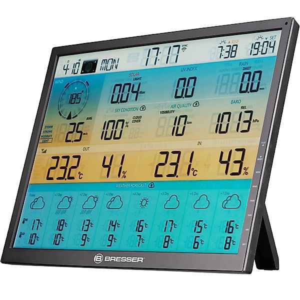 Bresser Solar-WLAN-Wetterstation 4CAST XL 7-in-1 Schwarz günstig online kaufen