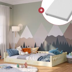 Bellabino Kinderbett Miera (Bodenbett 140x200 cm, günstig online kaufen