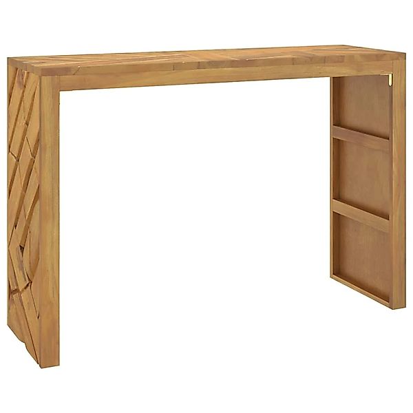 vidaXL Konsolentisch 110x35x75 cm Massivholz Teak 4009314 günstig online kaufen