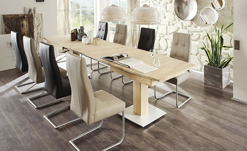 Woodford Esstisch  ausziehbar Toralf ¦ holzfarben ¦ Maße (cm): B: 90 H: 77 günstig online kaufen