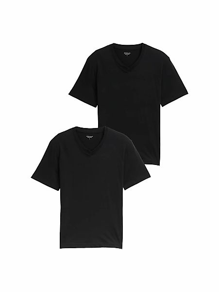 TOM TAILOR T-Shirt Packung, 2 Stk. mit V-Ausschnitt, Doppelpack günstig online kaufen