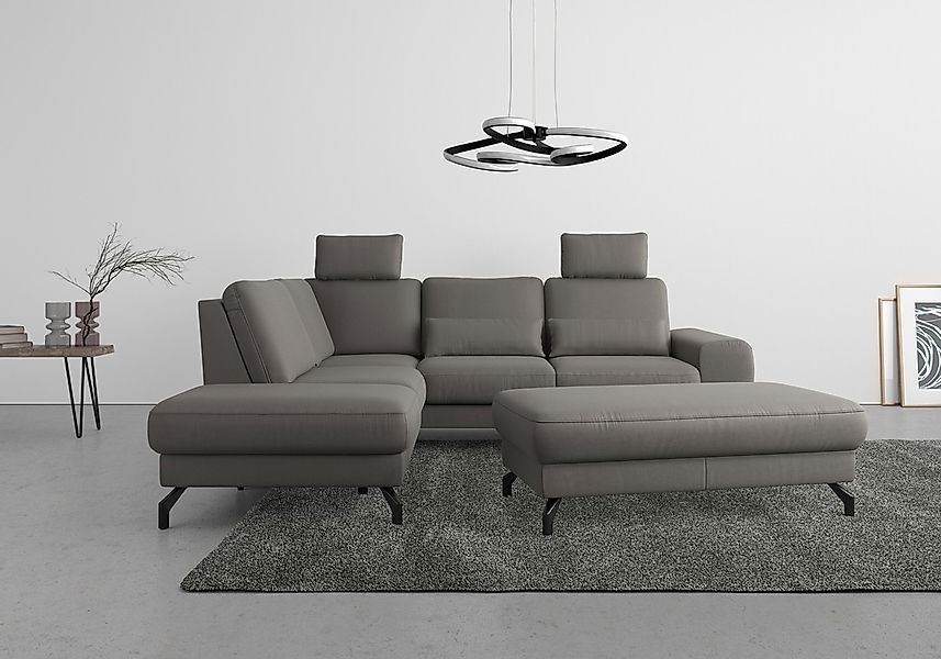 sit&more Ecksofa "Cinturo L-Form", inklusive Sitztiefenverstellung und Fede günstig online kaufen