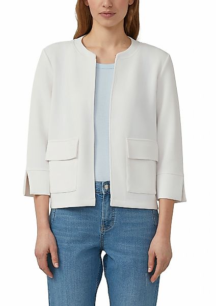 s.Oliver Sweatjacke Kurze Sweatjacke ohne Verschluss günstig online kaufen