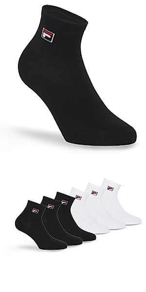 Fila Kurzsocken UNISEX QUARTER PLAIN SOCKS (6-Paar) mit Logo-Schriftzug günstig online kaufen