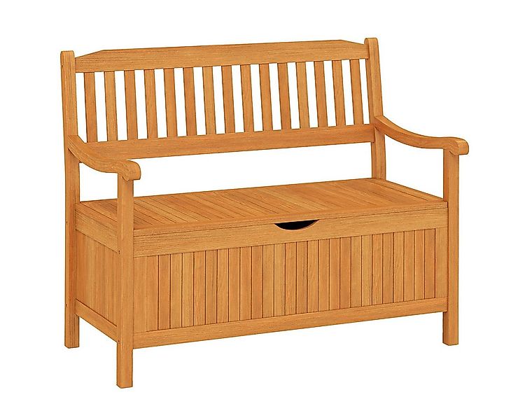COSTWAY Gartenbank, 2 Sitzer, mit Stauraum & Innensack, Massivholz, 360kg, günstig online kaufen