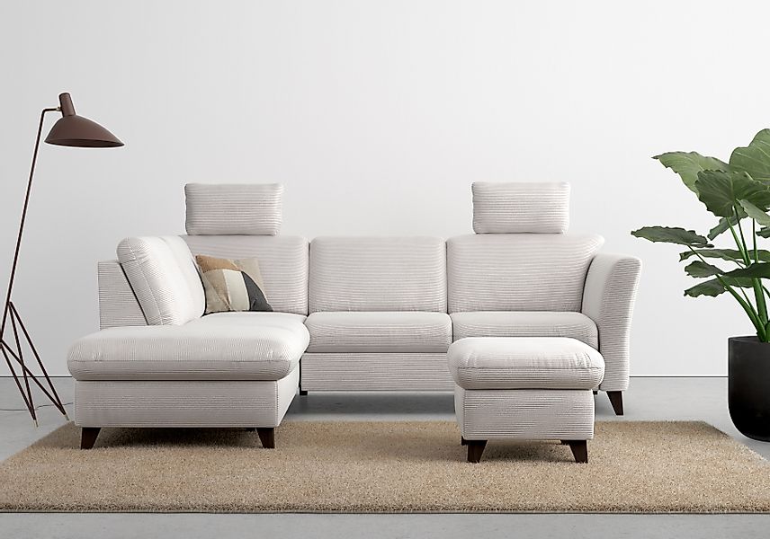 Home affaire Ecksofa »Trelleborg L-Form«, wahlweise mit Bettfunktion und Be günstig online kaufen