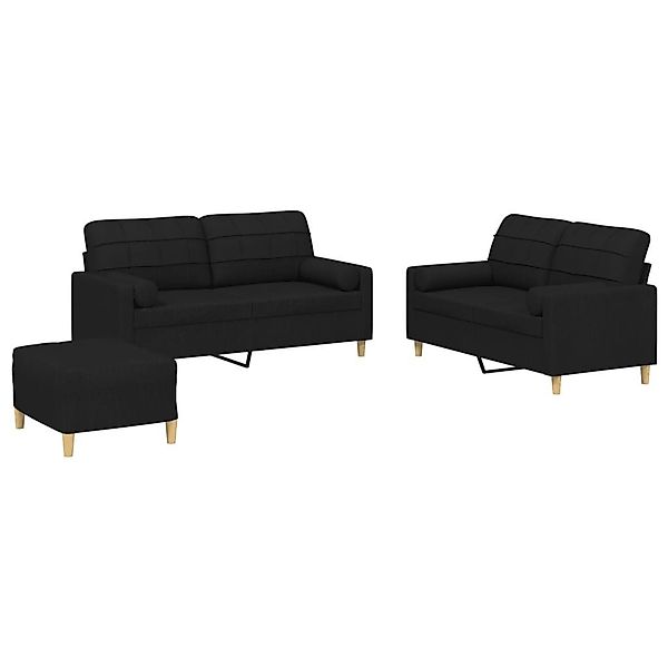 vidaXL Sofa 3-tlg. Sofagarnitur mit Kissen günstig online kaufen