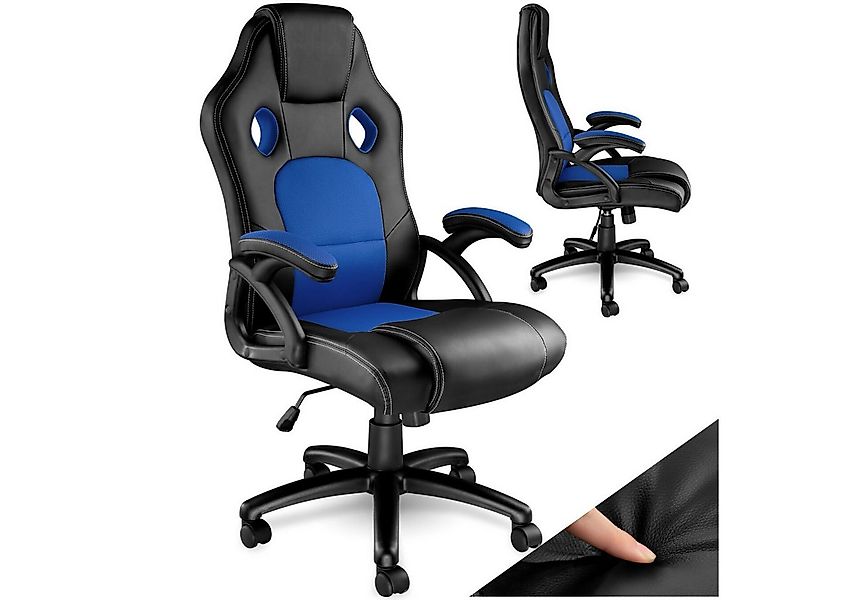 tectake Gaming-Stuhl Bürostuhl (Set, 1 St), Überzug aus weichem Kunstleder günstig online kaufen