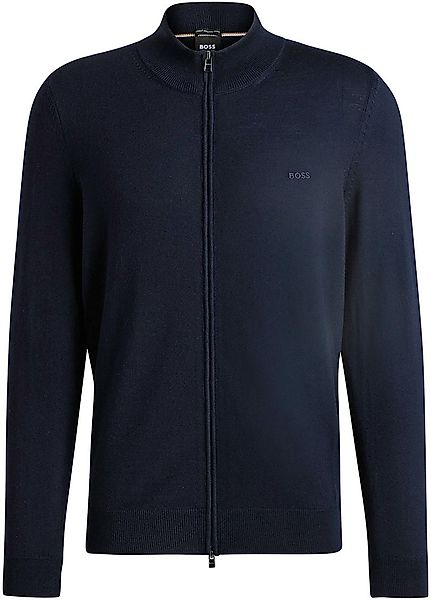 BOSS Balonso Strickjacke Wolle Navy - Größe XXL günstig online kaufen