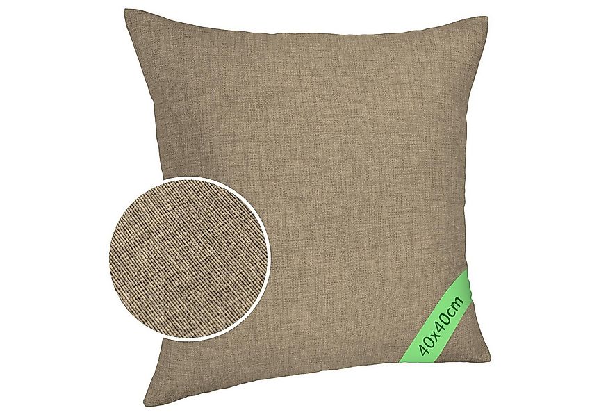 ANRO Dekokissen MrJack Kissenbezug Leinenoptik Deko Kissen Uni, Kissenhülle günstig online kaufen