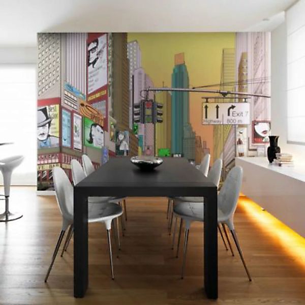 artgeist Fototapete Rush hour - New York mehrfarbig Gr. 300 x 231 günstig online kaufen