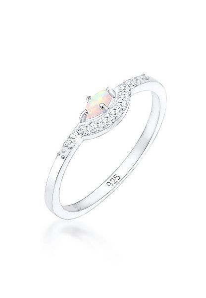 Elli Verlobungsring Elli Ring Vintage Design Zirkonia Marquise Opal 925er S günstig online kaufen