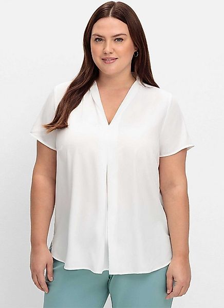 Sieh an! Klassische Bluse Tunika Kurzarm günstig online kaufen