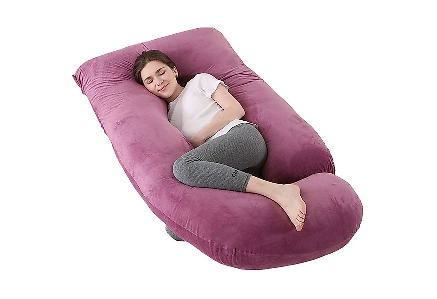 SURFOU Stillkissen Schwangerschaftskissen J-Form Ganzkörperkissen Schlafen günstig online kaufen