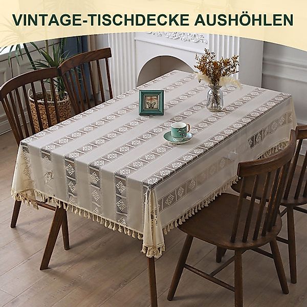 RWEUOQ Tischdecke Tischdecke gewebte hohle BohemianStyle günstig online kaufen