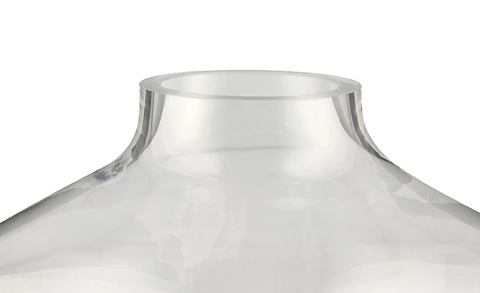 Vase mit Steinboden ¦ grau ¦ Glas , Steingut, Steingut, Glas  ¦ Maße (cm): günstig online kaufen
