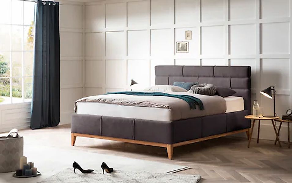 Leonique Polsterbett "Balaine" mit Lattenrost, Bettkasten, auch mit 7-Zonen günstig online kaufen