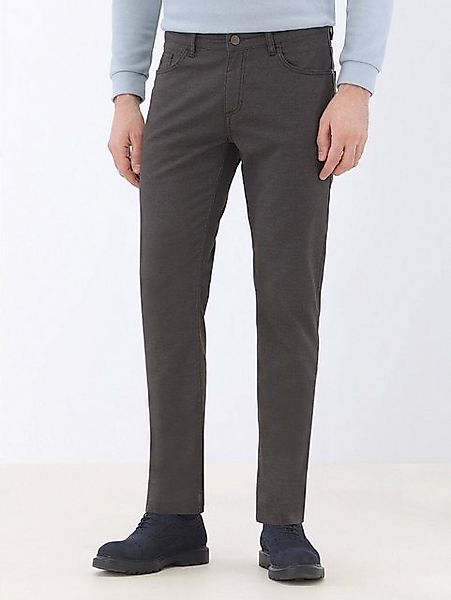 KİP Chinohose Braune Gewebte Slim Fit Freizeithose aus Baumwollmischung günstig online kaufen