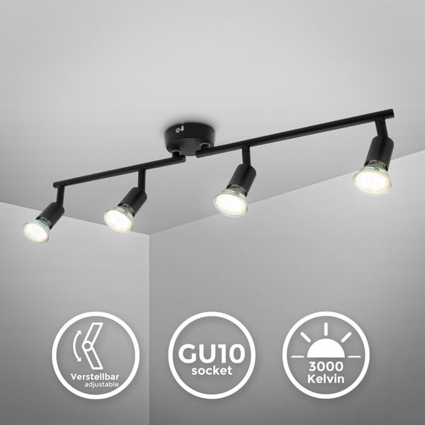 B.K.Licht Deckenleuchte LED Deckenlampe Wohnzimmer Küche günstig online kaufen