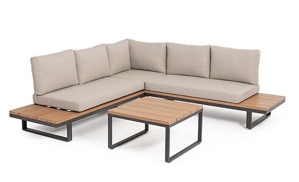 Bizzotto Gartensofa Zelmar Inkl. Couchtisch, Inkl. Couchtisch / 72x72x41 cm günstig online kaufen