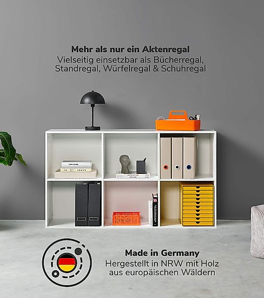 mokebo Aktenregal Der Verstauer, 6 Fächer, günstig online kaufen