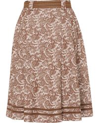 KRÜGER COLLECTION Trachtenrock Midirock mit Paisley-Muster günstig online kaufen