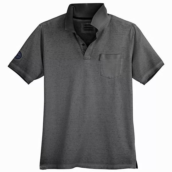 redfield Poloshirt Redfield Used Look Poloshirt XXL schwarz geringelt günstig online kaufen