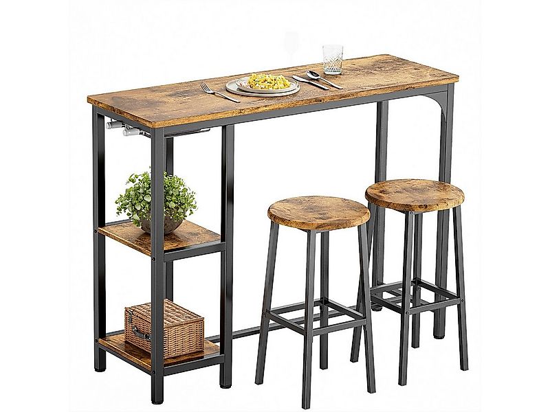 Bealife Essgruppe Esstisch mit 2 Stühlen, 3-tlg Bartisch,Küchentisch für Kü günstig online kaufen
