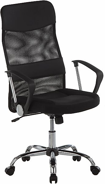 Duo Collection Bürostuhl "Regensburg", Kunstleder-Netzstoff, mit verchromte günstig online kaufen