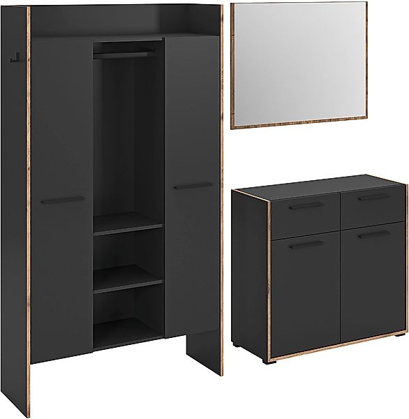 INOSIGN Garderoben-Set "MUSTA, 3-teilig: Garderobenschrank, Kommode & Garde günstig online kaufen
